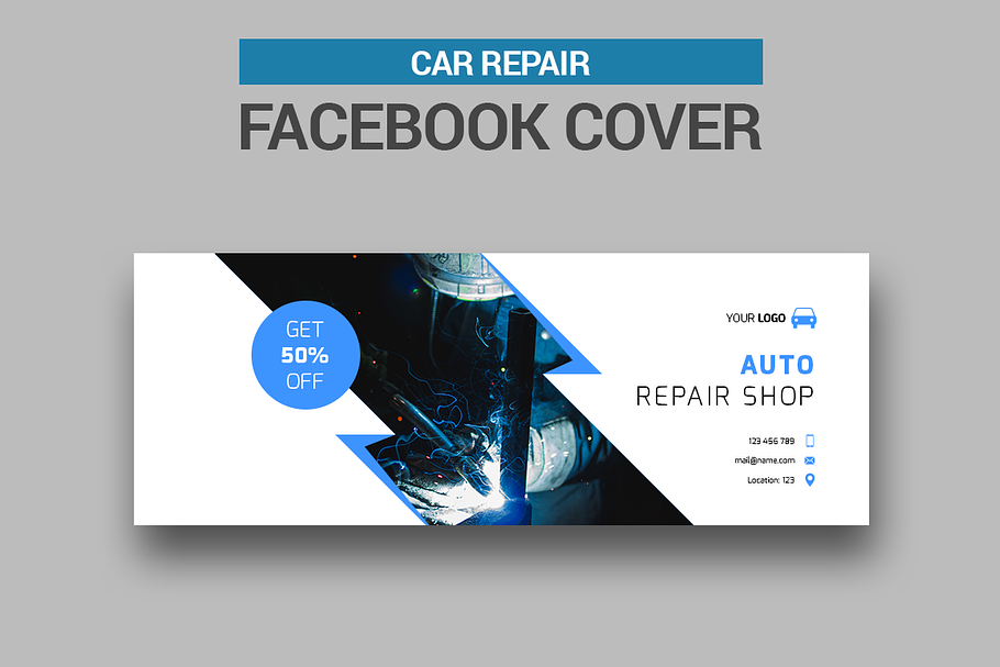 Car Repair Facebook Cover