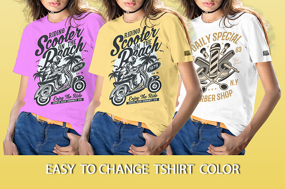 Female Tshirt Mockups Vol-2.4 in Product Mockups - product preview 4