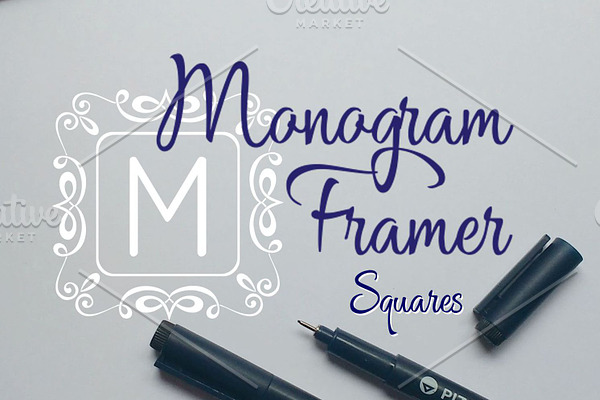 Square Monogram Framer