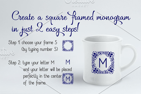 Square Monogram Framer in Display Fonts - product preview 1