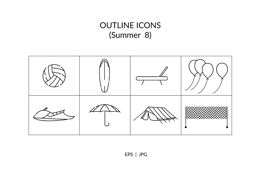 Summer Outline Icon