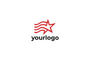 Flag Star Logo