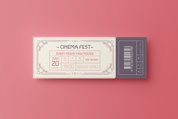 Event Ticket Template in Card Templates - product preview 3
