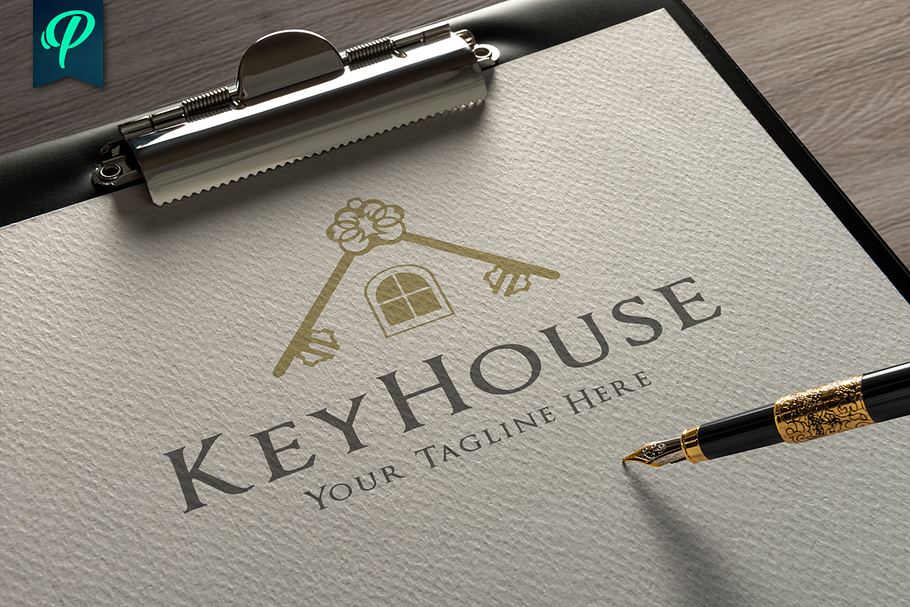 KeyHouse - Real Estate Logo Template in Logo Templates - product preview 8
