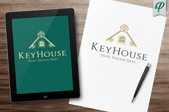 KeyHouse - Real Estate Logo Template in Logo Templates - product preview 1