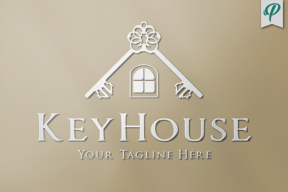 KeyHouse - Real Estate Logo Template in Logo Templates - product preview 4