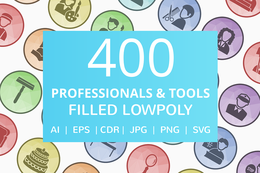 400 Professionals & Tools Icons