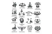 Business management icons Pack 45
