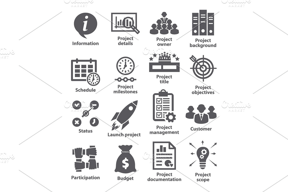 Business management icons Pack 44 in Illustrations - product preview 8