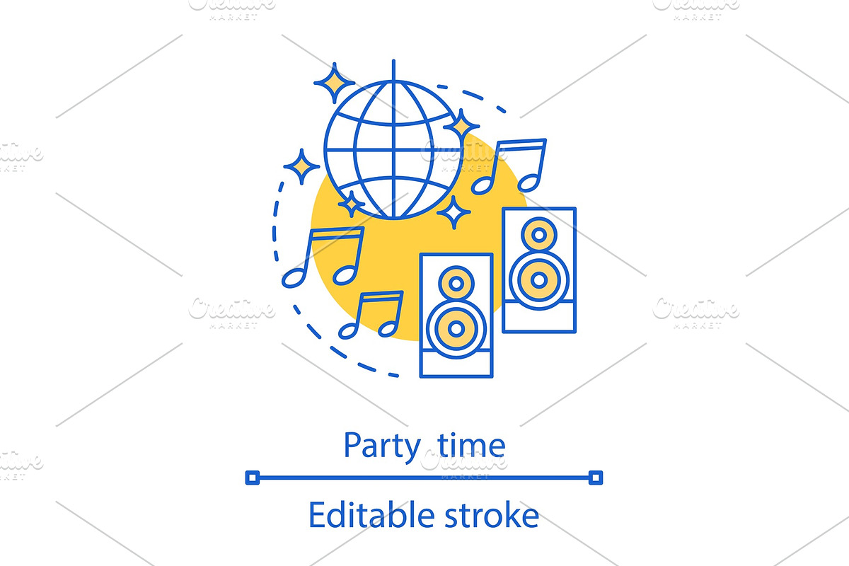 Party time concept icon in Graphics - product preview 8