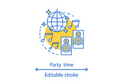 Party time concept icon