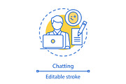 Chatting concept icon