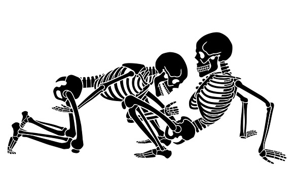 KAMASUTRA with skeletons in Illustrations - product preview 2