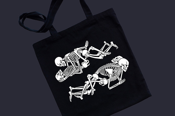 KAMASUTRA with skeletons in Illustrations - product preview 3