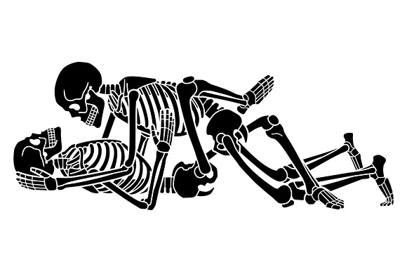 KAMASUTRA with skeletons in Illustrations - product preview 5