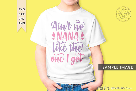 Ain't no nana like the one I got SVG in Illustrations - product preview 3