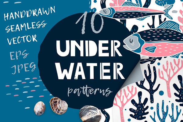 UNDERWATER | Seamless patterns pack