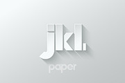 Letter J K L logo alphabet 