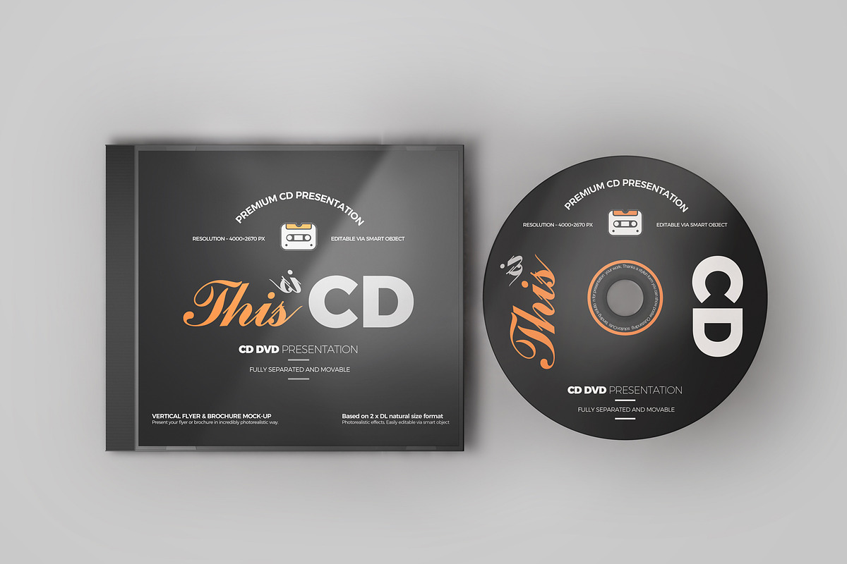 CD/DVD Album Mock-up 1 in Product Mockups - product preview 8