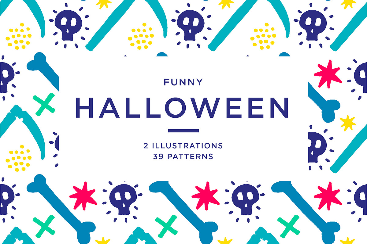  FUNNY HALLOWEEN   in Patterns - product preview 8