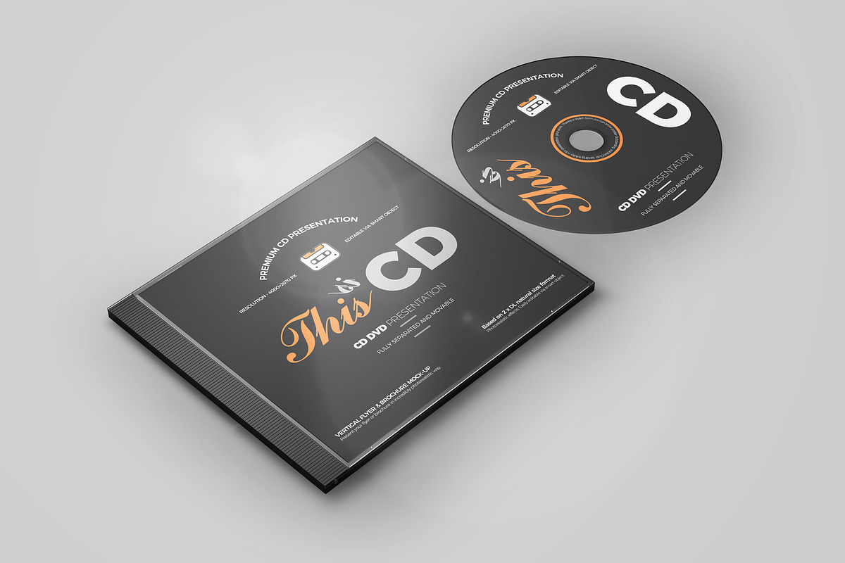 CD/DVD Album Mock-up 2 in Product Mockups - product preview 8