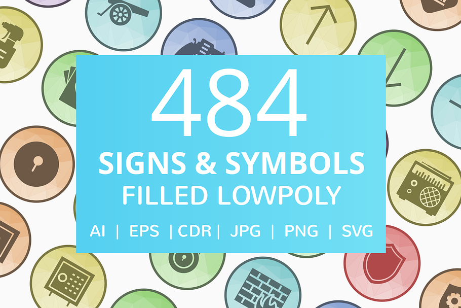 484 Signs & Symbols Filled Icons