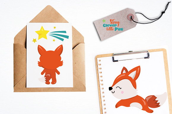 Woodland fox graphics illustration in Illustrations - product preview 2