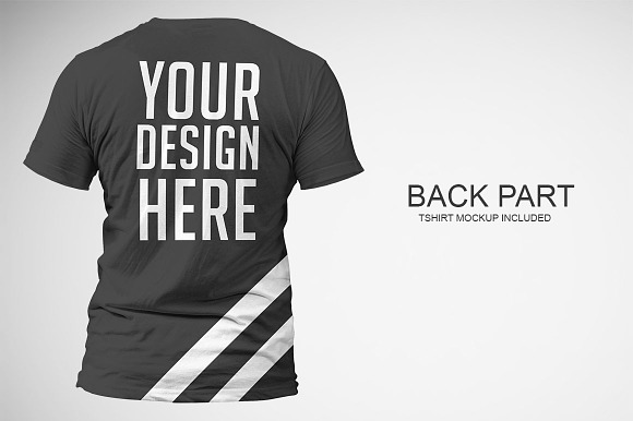 Realistic T-shirt Mock-up Vol 6 in Product Mockups - product preview 4