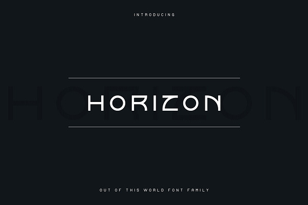 Horizon font family | -50% off