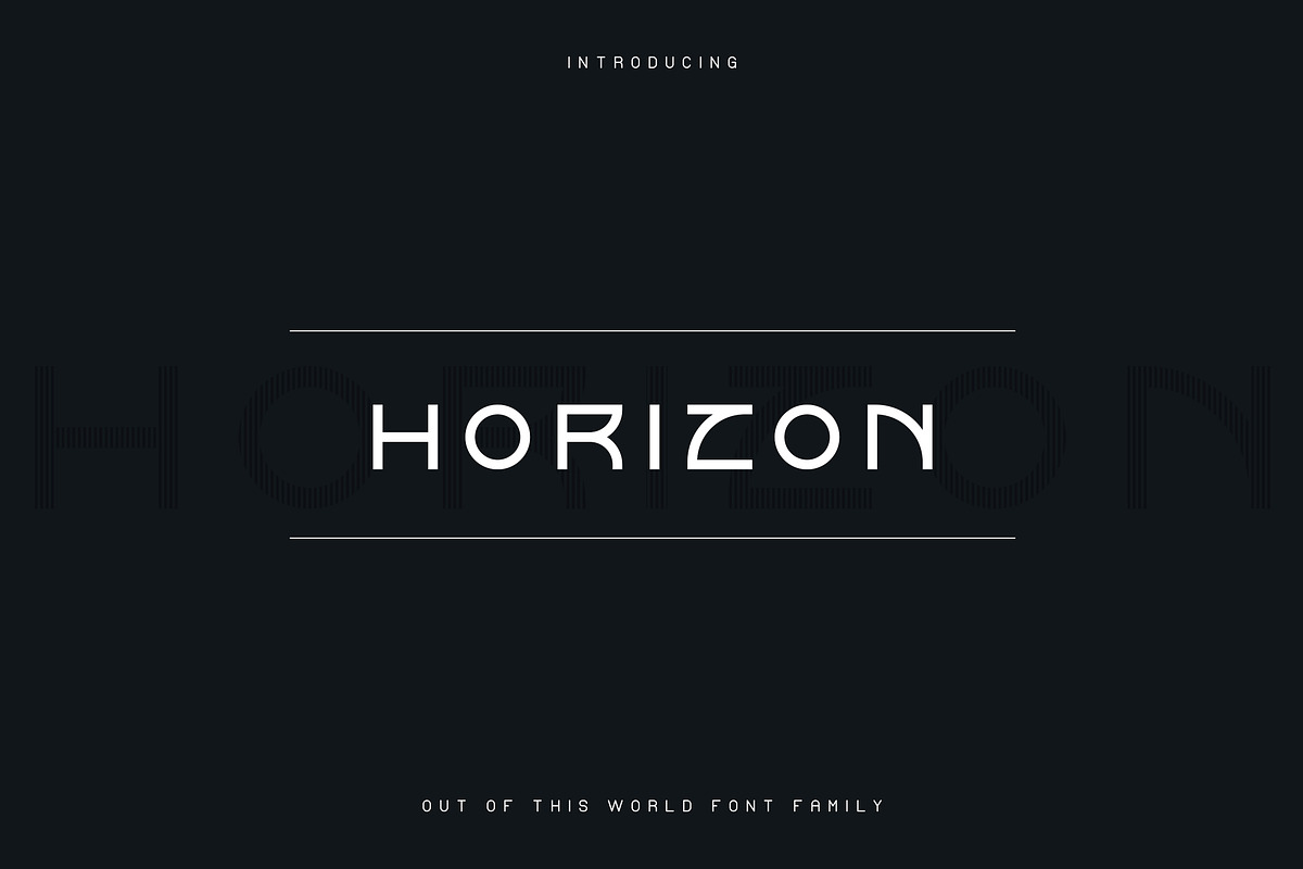 Horizon font family | -50% off in Sans-Serif Fonts - product preview 8