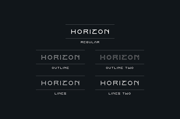 Horizon font family | -50% off in Sans-Serif Fonts - product preview 1