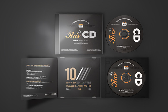 CD/DVD Album Mock-up 4 in Product Mockups - product preview 2