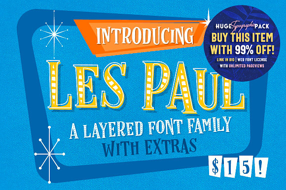 Les Paul • Font Family in Fancy Fonts - product preview 11