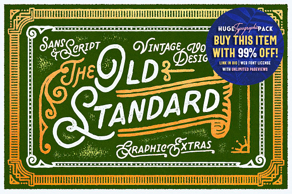 Old Standard • Sans & Script in Display Fonts - product preview 7