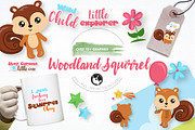 Woodland squirrel graphics