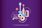 Jazz Festival vector poster design