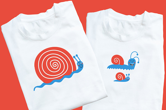 FUNNY SNAILS in Patterns - product preview 2