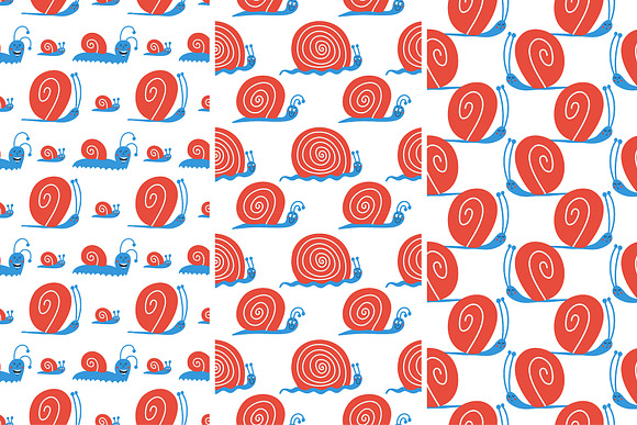 FUNNY SNAILS in Patterns - product preview 3