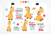 Adorable giraffe graphics