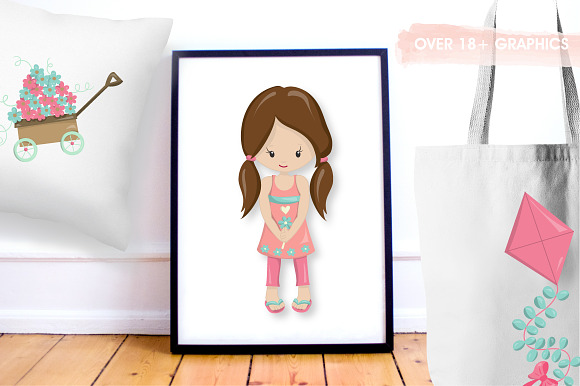 Summer kids graphic illustrattion in Illustrations - product preview 3