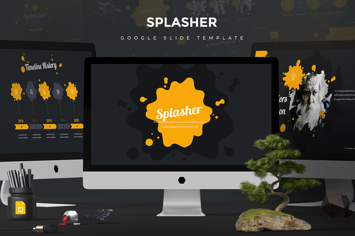 Splasher - Google Slide Template in Google Slides Templates - product preview 8