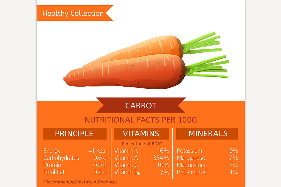 Healthy Collection Carrot in Illustrations - product preview 8