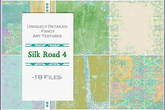 Silk Road 4:  Artsy Collage Textures in Textures - product preview 1