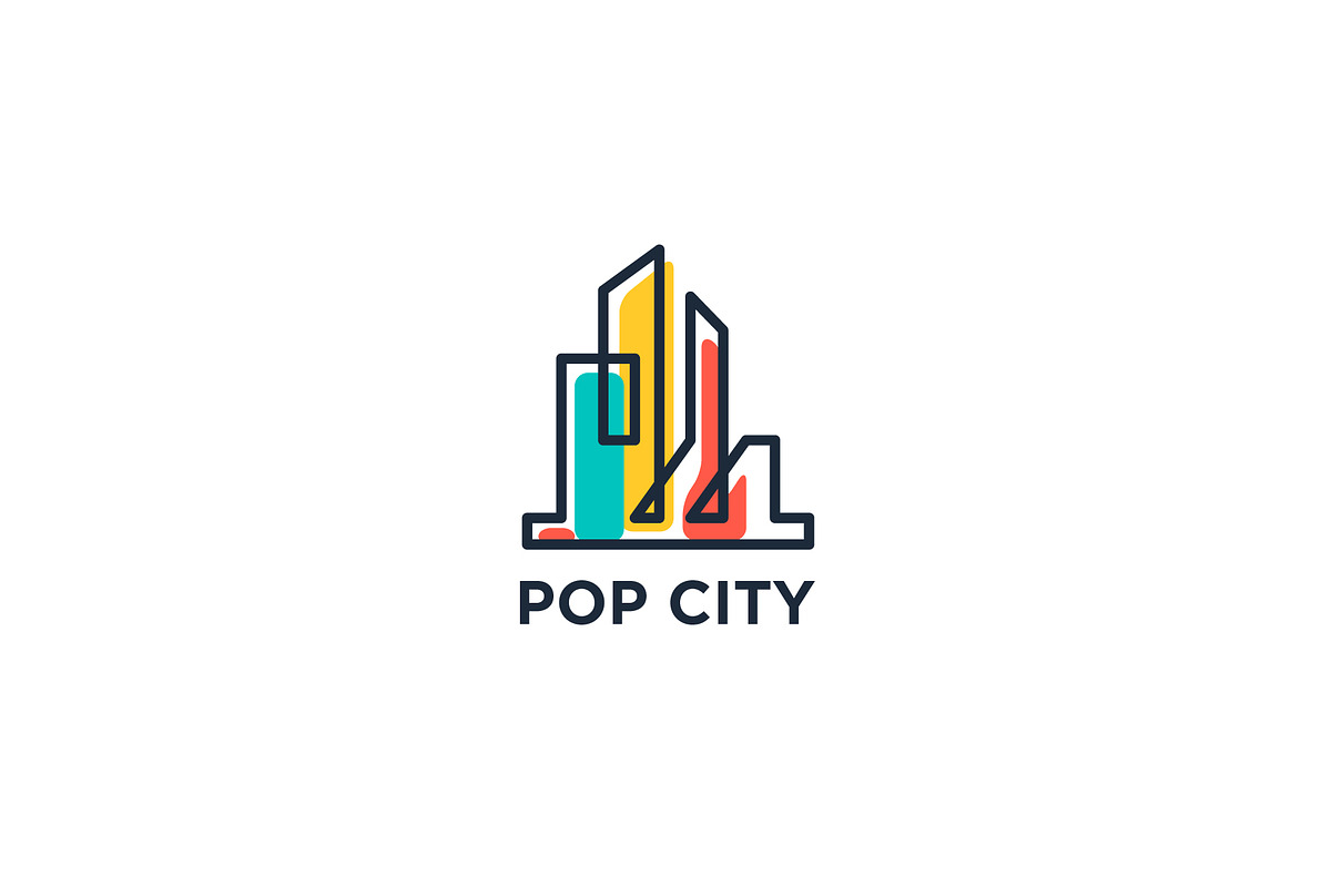 Pop City Logo in Logo Templates - product preview 8
