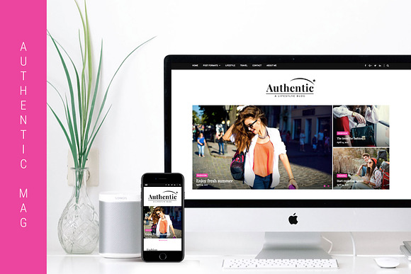 Authentic - WordPress Magazine Theme in WordPress Blog Themes - product preview 1