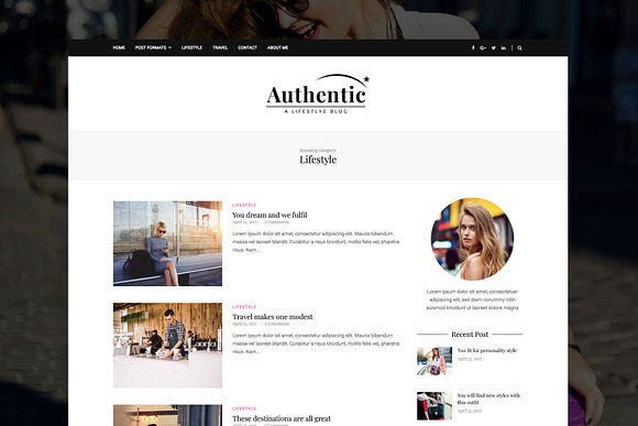 Authentic - WordPress Magazine Theme in WordPress Blog Themes - product preview 2