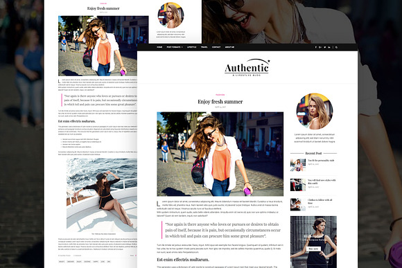 Authentic - WordPress Magazine Theme in WordPress Blog Themes - product preview 3