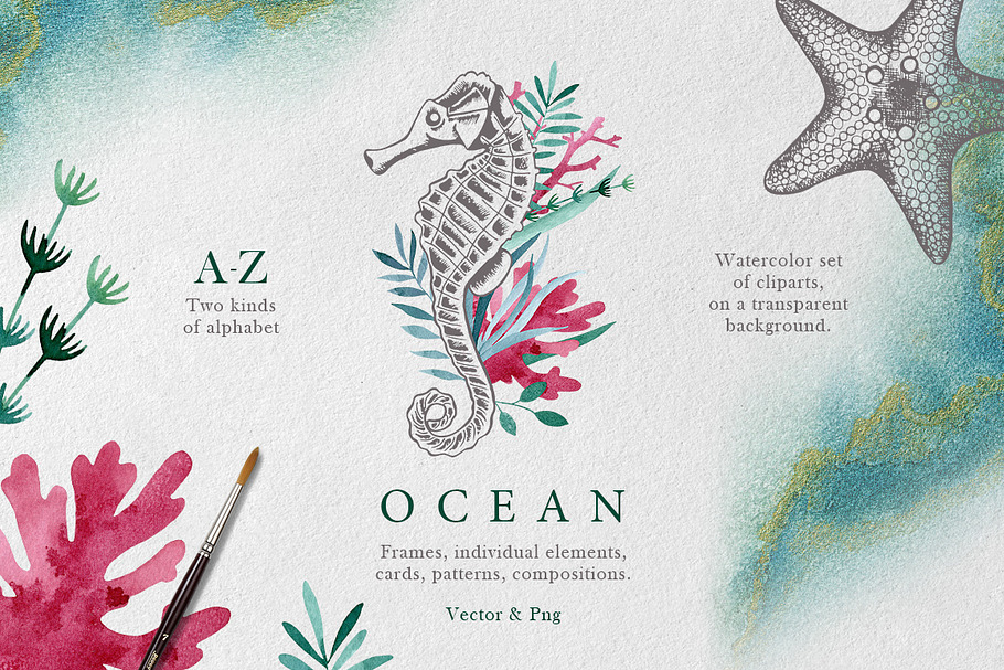 Ocean in Illustrations - product preview 8