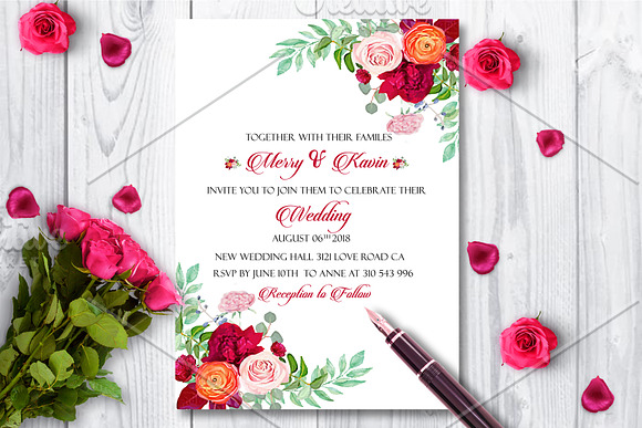 Wedding Stationary Mock-u PSD Files  in Print Mockups - product preview 1
