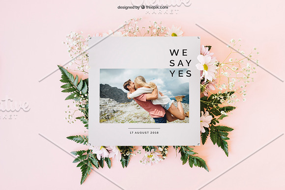 Photo Wedding Invitation in Wedding Templates - product preview 2